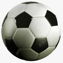 儿童世界杯实物黑白相间真皮足球高清图片