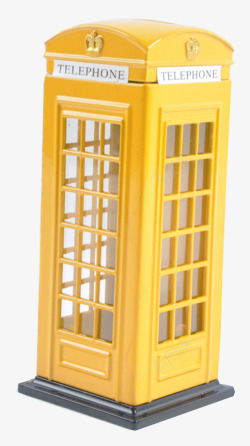 黄色电话亭模型素材