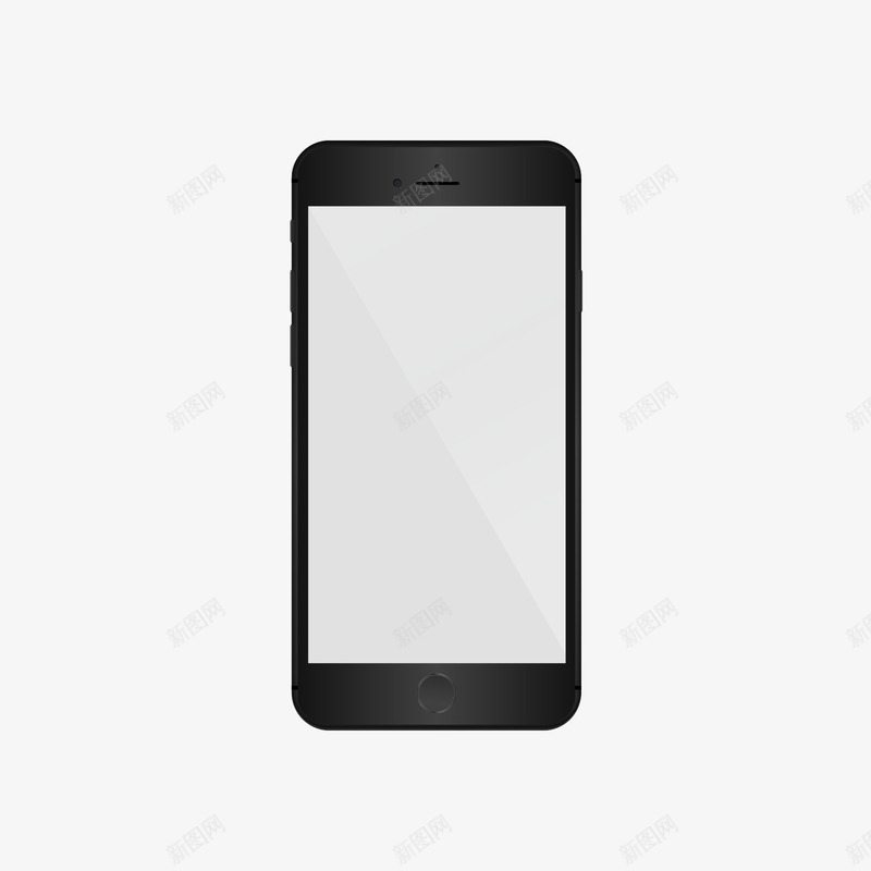 黑灰色的智能手机模型png免抠素材_新图网 https://ixintu.com 手机模型 智能手机 模型 灰色 黑色