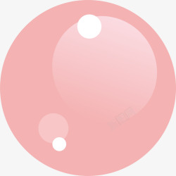 小清新粉色圆圈素材