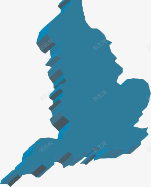 蓝色立体模型德国地图png免抠素材_新图网 https://ixintu.com 德国地图 模型 蓝色地图 蓝色立体 装饰 设计地图
