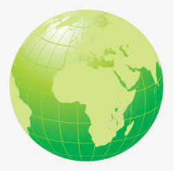 地球模型绿色素材