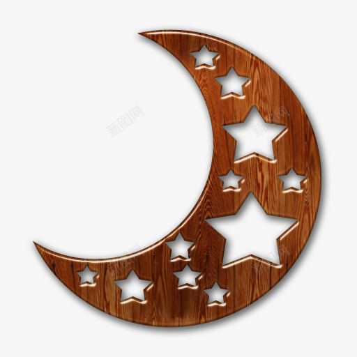 创意合成木板月亮形状星星png免抠素材_新图网 https://ixintu.com 创意 合成 形状 星星 月亮 木板