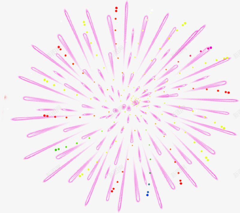 粉色烟花烟火png免抠素材_新图网 https://ixintu.com 烟火 烟火png素材 烟花 粉色素材