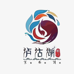 旅游景点logo泸沽湖旅游景点LOGO矢量图图标高清图片