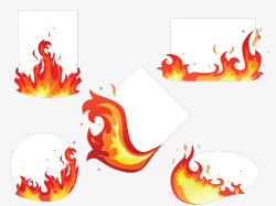 语言栏火焰标题栏高清图片