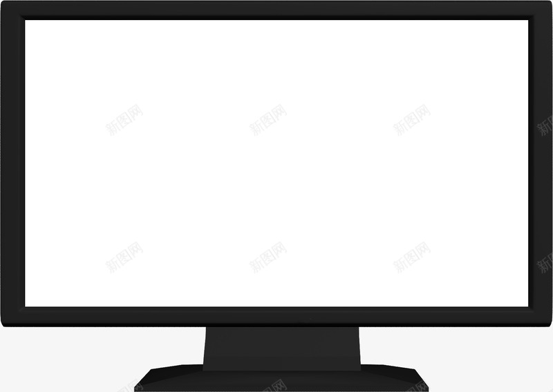 黑白手绘显示器图标png_新图网 https://ixintu.com 手绘的图标 手绘的显示器 显示器图标 黑白显示器