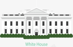 美国白宫美国旅游白宫海报高清图片