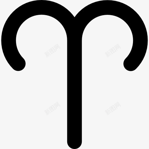 白羊座的符号图标png_新图网 https://ixintu.com 占星术 形状 星座 星星
