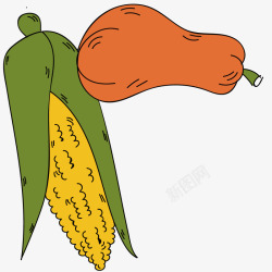 艺术玉米食物素材