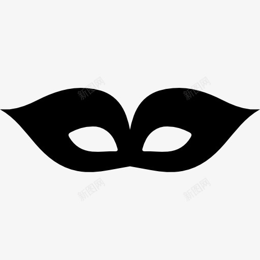 黑眼睛的面具狂欢优雅图标png_新图网 https://ixintu.com 优雅 形状 狂欢 盖 眼睛 面具 黑色