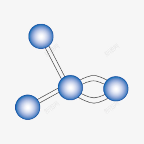 四分子4球棍模型png免抠素材_新图网 https://ixintu.com 四分子4球棍模型 模型 示意图 蓝色 高分子