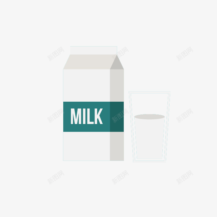 利乐装盒装牛奶png免抠素材_新图网 https://ixintu.com 健康 早餐 纯牛奶 补钙