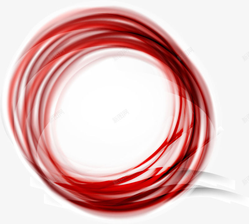 红色线条圆圈png免抠素材_新图网 https://ixintu.com 光晕 光环 圆环 梦幻光圈 简约圆环 红色线条 线条