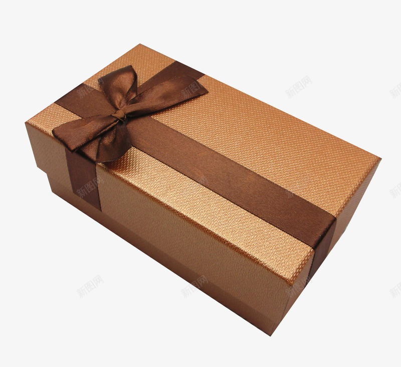 礼物盒png免抠素材_新图网 https://ixintu.com 咖啡色礼物盒 彩带 礼物盒 礼盒 蝴蝶结