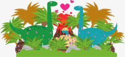 恐龙乐园世界旅游恐龙乐园矢量图高清图片