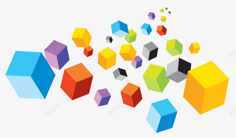 抽象立方体png免抠素材_新图网 https://ixintu.com 创意 动感立方体 彩色 抽象立方体 模型设计 科技 立方体 紫色 蓝色 锦标赛
