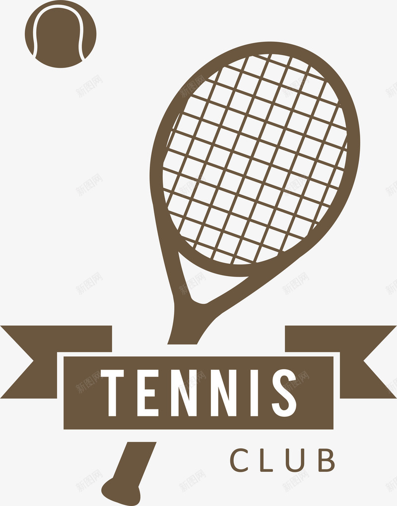 网球logo图标png_新图网 https://ixintu.com 健康 创意 精美 网球logo 运动健身 锻炼