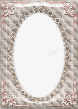 花样圆圈金属花样相框高清图片