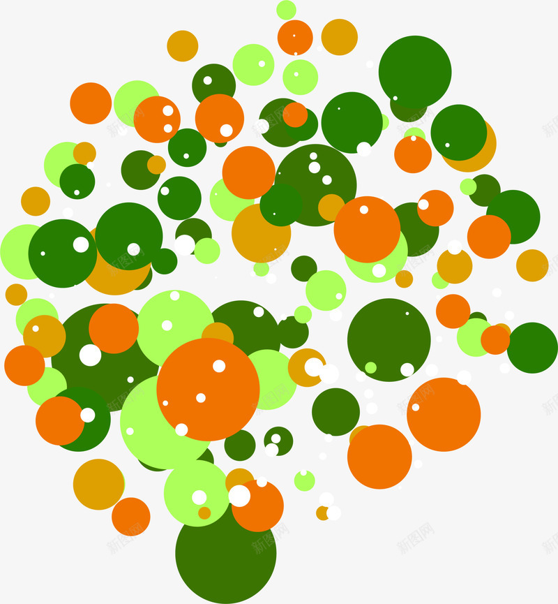 绿色圆圈背景png免抠素材_新图网 https://ixintu.com 图案 圆圈 涂料 绿色 背景 色彩 边框纹理