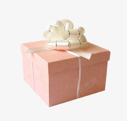 粉色装饰礼盒素材