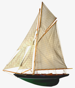 单桅杆帆船模型素材
