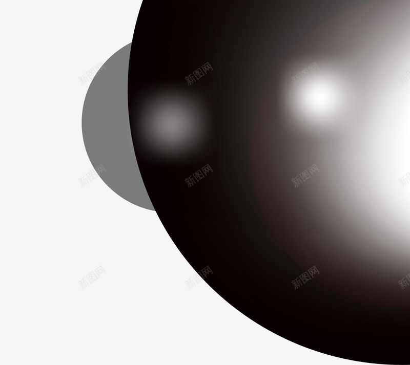 漂浮黑色圆圈png免抠素材_新图网 https://ixintu.com 叠加圆圈 漂浮圆圈 白色光晕 白色光点 白色闪光 黑色圆圈