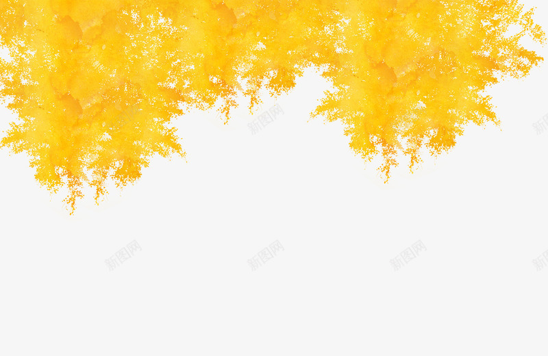 黄色树叶背景psd免抠素材_新图网 https://ixintu.com 树叶背景 树木变黄 落叶 金黄色 黄色