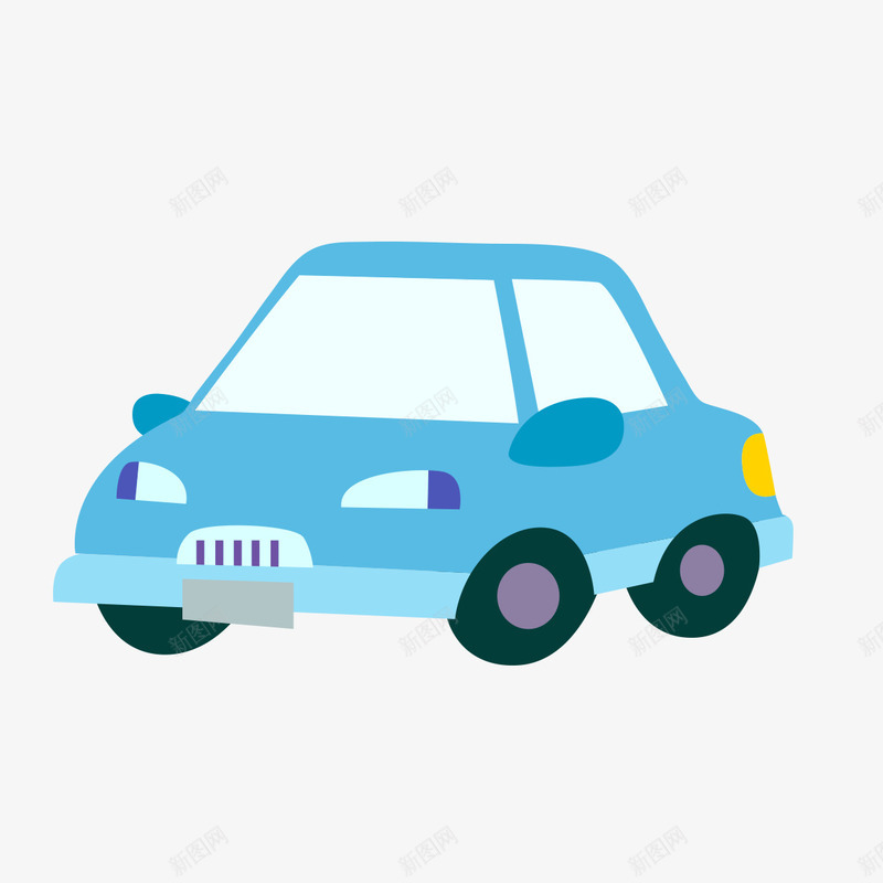 蓝色轿车模型png免抠素材_新图网 https://ixintu.com 小汽车 蓝色轿车 车模型 轿车