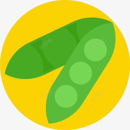 豌豆图标png_新图网 https://ixintu.com 健康食品 有机 素食 豆类 豌豆 食品 食品和餐厅 饮食