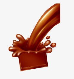 巧克力块巧克力丝绸素材