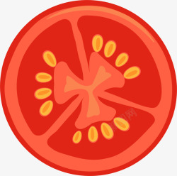 黄色籽粒美味红色西红柿高清图片