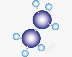 分子模型图片乙烷球棍模型高清图片