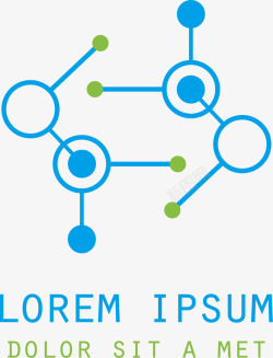 圆圈的互联网公司logo矢量图图标图标