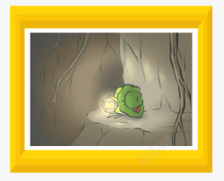 青蛙旅行提着灯笼的青蛙高清图片