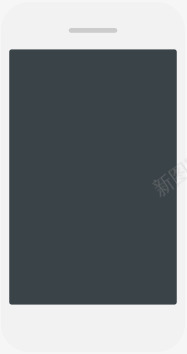 白灰色简约手机模型png免抠素材_新图网 https://ixintu.com 手机 模型 灰色 简约