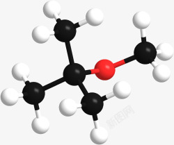 原子球黑白色化学原子模拟球高清图片