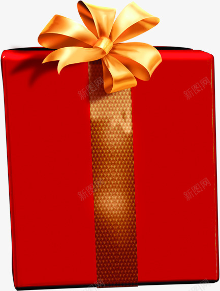 红色圣诞礼盒节日png免抠素材_新图网 https://ixintu.com 圣诞 礼盒 红色 节日