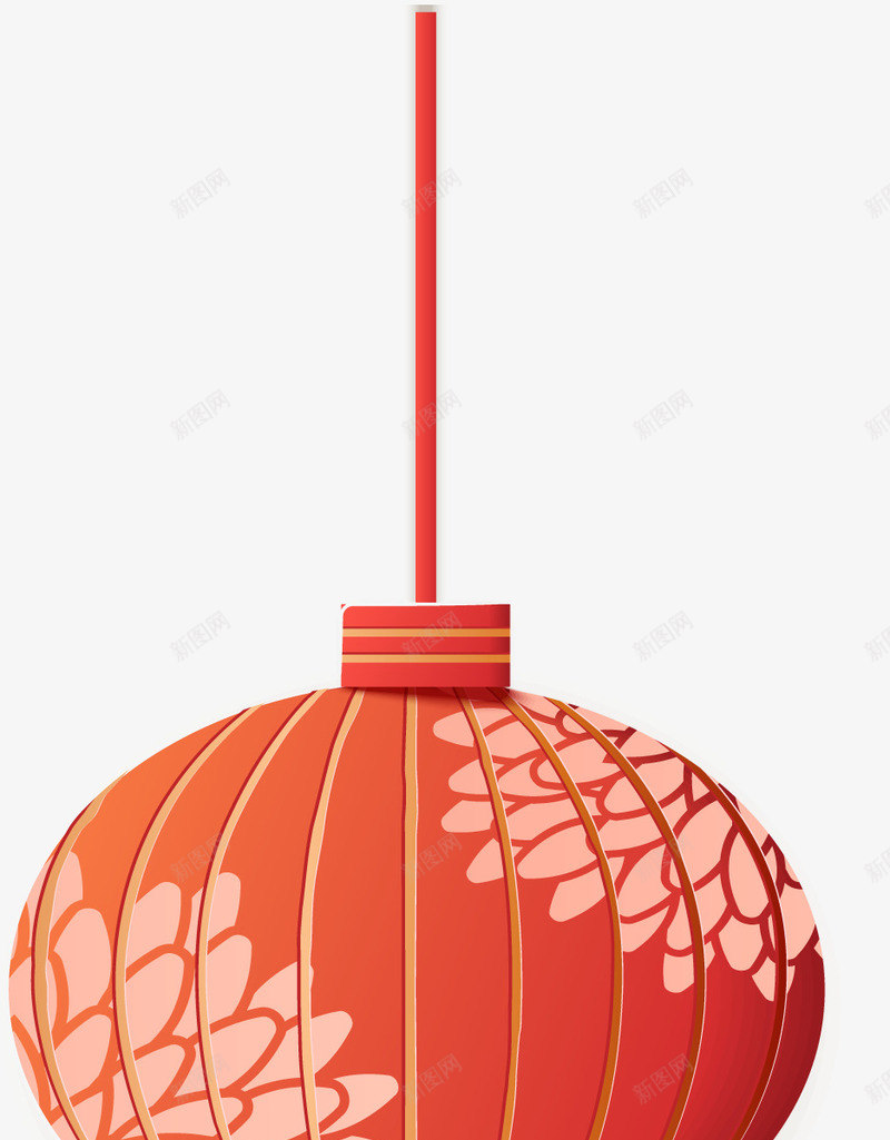 中国风新年装饰灯笼png免抠素材_新图网 https://ixintu.com 中国风 悬挂 新年装饰 灯笼 装饰图案