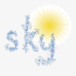 skysky天空阳光字体花纹高清图片