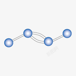 四分子7球棍模型素材