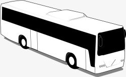 白色的公交车素材