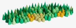 小模型森林纸做的森林高清图片