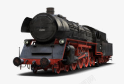 矢量货运火车复古火车模型高清图片