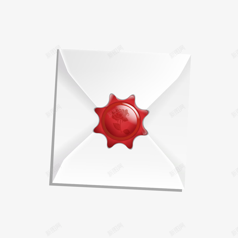 红色密封信封png免抠素材_新图网 https://ixintu.com 信封 信纸 密封信纸 红心圆圈