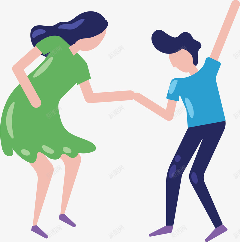 新年派对跳舞小人png免抠素材_新图网 https://ixintu.com 新年派对 派对小人 狂欢派对 矢量png 跳舞 跳舞小人