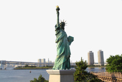 神像实物素材东京湾的自由女神像高清图片