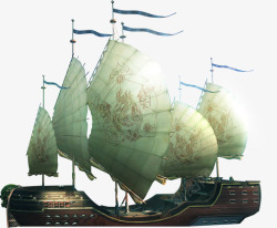 古老帆船古老帆船模型海报背景高清图片