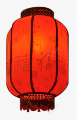 中国福字传统灯笼素材