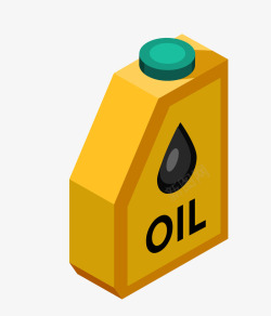 汽车油壶装有汽油的黄色的油壶高清图片